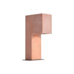 Modern buiten paaltje terracotta 35cm IP44 - Pompei, Verzenden, Nieuw