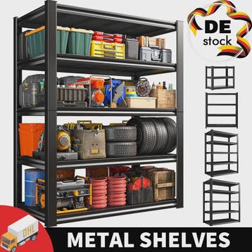 Verstelbare Metalen Opslagstelling - 3, 4 of 5 Laags - Zwaar, Huis en Inrichting, Kasten | Overige, Verzenden, Nieuw