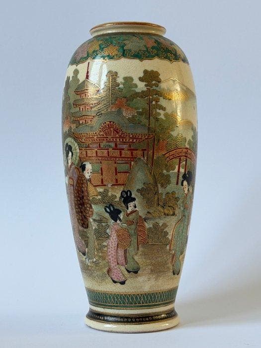 Vaas - Porselein - Japan - Meiji periode (1868-1912) -, Antiek en Kunst, Antiek | Overige Antiek