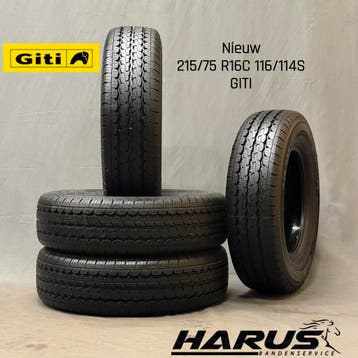 215/75/16C Giti zomerbanden nieuw 4X, 16 inch, Nieuw, Ophalen of Verzenden, Band(en)