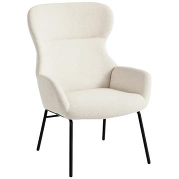 Moderne Gestoffeerde Stoel In Oorfauteuil-stijl, Hoge Rugleu, Verzenden, Nieuw