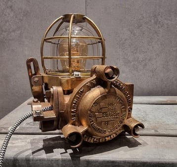 kokosha - Tafellamp - Brons Koper - Industrial Lamp