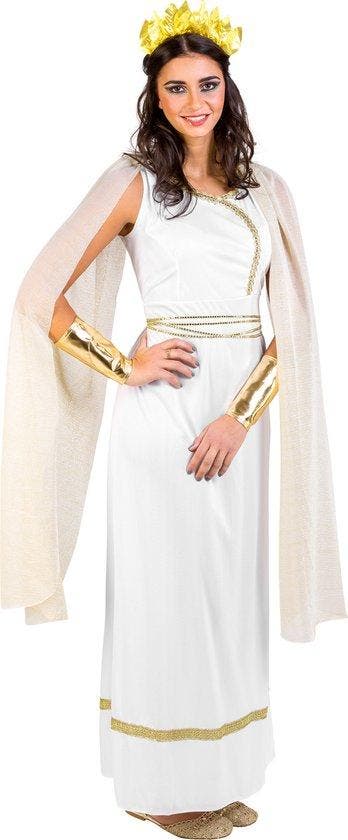 2dekans | Dressforfun Vrouwenkostuum Griekse Godin Olympia L, Hobby en Vrije tijd, Feestartikelen, Zo goed als nieuw, Ophalen of Verzenden