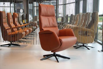 De Toekomst relaxstoel voor lange mensen Twice plus TW-227N, Ophalen of Verzenden, Nieuw, Leer