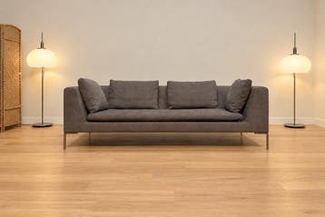 NIEUW BB Italia Charles 3-Zits Grijs + GARANTIE | NP €9.500, Design Bank Bankstel Zetel 3-Zits B&B Italia, 75 tot 100 cm, Ophalen of Verzenden