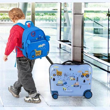 2dekans | Coast Kinderkofferset - Zitkoffer en Rugzak -, Sieraden, Tassen en Uiterlijk, Ophalen of Verzenden, Zo goed als nieuw