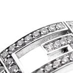 GUCCI witgouden ring met diamanten 0,36 ct., Gebruikt, Overige kleuren, 19 tot 20, Ophalen of Verzenden