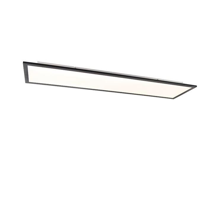 Modern LED paneel zwart 120 cm incl. LED - Liv, Huis en Inrichting, Lampen | Plafondlampen, Nieuw, Kunststof, Verzenden