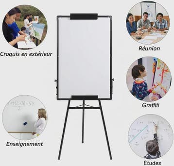 Magnetisch Whiteboard 70x100 cm met Verstelbare Tripod Stand, Verzenden, Nieuw