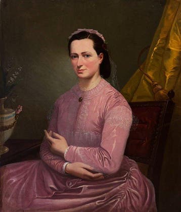 École Réaliste Française (c. 1850) - Portrait de Jeune Fille