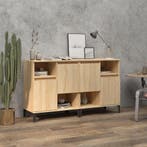 vidaXL Dressoirs 2 st 60x35x70 cm bewerkt hout sonoma, Verzenden, Nieuw, 50 tot 100 cm, 25 tot 50 cm