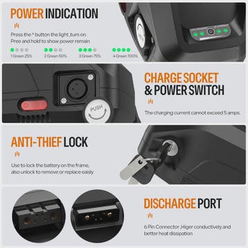 Krachtige Hailong E-bike Batterij 36V/48V/52V 20Ah-24Ah voor, Verzenden, Nieuw