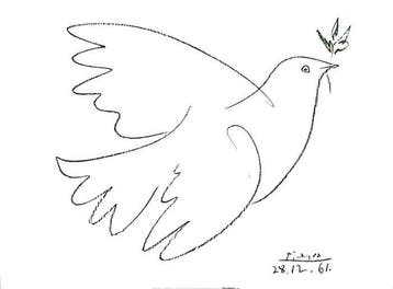 Pablo Picasso (after) - Colombe - Offset Lithography - M&S