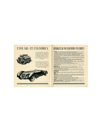 1937 - 1938 DELAHAYE PROGRAMMA BROCHURE FRANS, Nieuw, Author