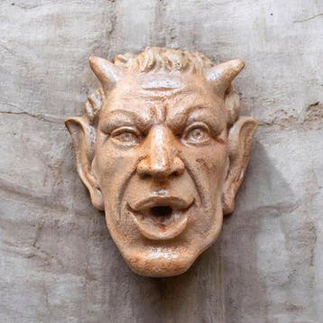 sculptuur, Fauno Pompeiano - 26 cm - Gegoten steen