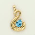 Hanger - 14 karaat Geel goud Spinel - Diamant