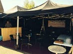Compleet Ingerichte Easy up Partytent huren Zwart 4,5x3  6x3, Ophalen, Nieuw