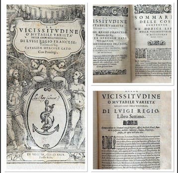 Louis Le Roy/Hercole Cato - La Vicissitudine o mutabile