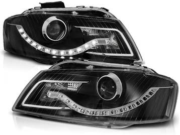 Koplampen Audi A3 8P LED Devil Eyes real daylight 03-08, Ophalen of Verzenden, Nieuw