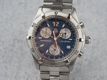 TAG Heuer - 2000 Professional Chronograph - Zonder, Sieraden, Tassen en Uiterlijk, Horloges | Antiek