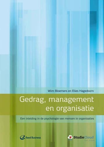 Gedrag, management en organisatie - Wim Bloemers, Boeken, Verzenden, Gelezen, Wim Bloemers