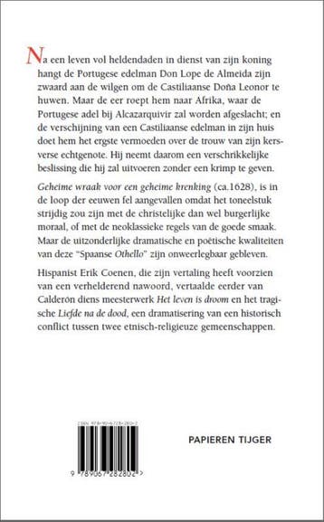 Geheime wraak voor een geheime krenking 9789067282802, Verzenden, Zo goed als nieuw, Pedro Calderón de la Barca
