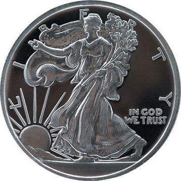 American Eagle - 1 oz zilver Round (Mason Mint), Postzegels en Munten, Munten | Amerika, Verzenden, Midden-Amerika, Losse munt