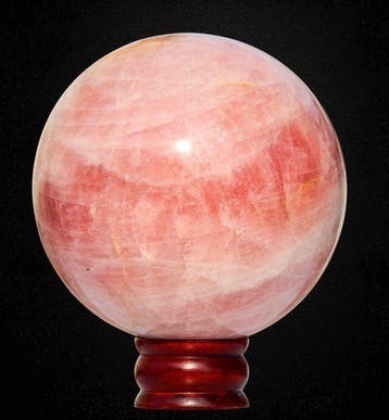 5,2 kg Roze rozenkwartsbol – 155 mm Kristallen bol – India