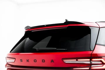 Spoiler Cap Skoda Kodiaq Mk2 (RS) Glans Zwart, Ophalen of Verzenden, Nieuw