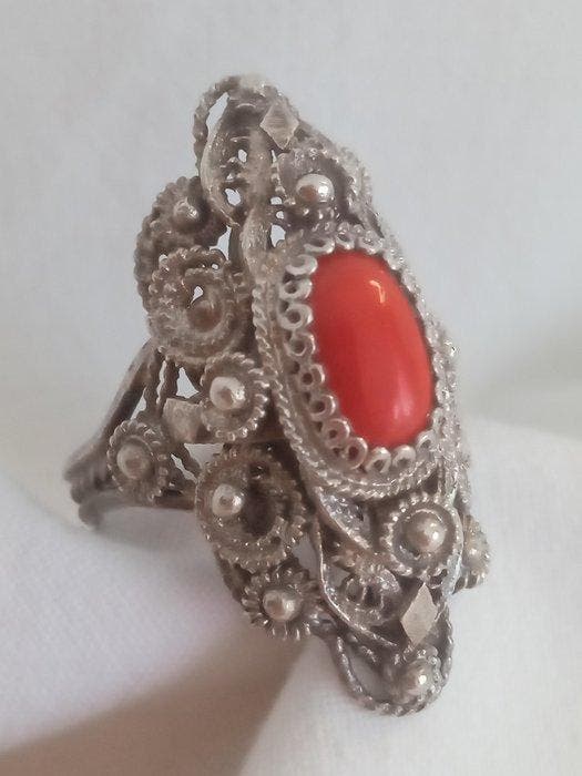 Zilver - Ring, Antiek en Kunst, Kunst | Niet-Westerse kunst