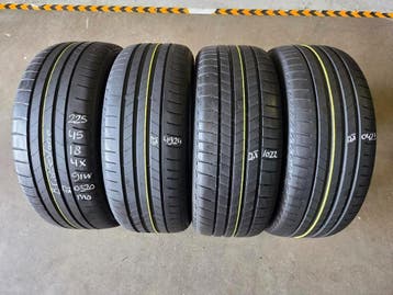 225/45/18 91W BRIDGESTONE ZOMERBANDEN 6,4MM PROFIEL 4X, Ophalen, 18 inch, Gebruikt, Band(en)