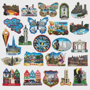 België Koelkastmagneet - Souvenir & Reistafel voor Huisdecor, Verzenden, Nieuw