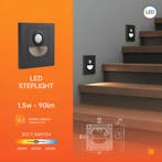 LED Trapspot met Bewegingssensor - Brinton Lumostep - Inbouw, Ophalen of Verzenden, Nieuw, Plafondspot of Wandspot, Led