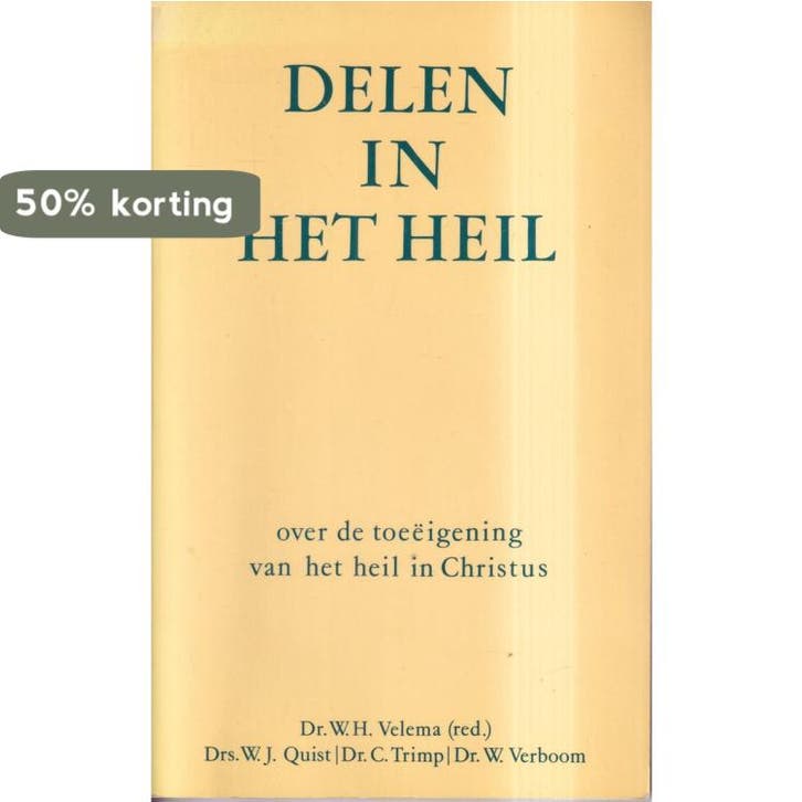 DELEN IN HET HEIL 9789029709293 W. VELEMA, Boeken, Godsdienst en Theologie, Gelezen, Verzenden