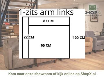 Leren elementenbank Flow- element 1 zits (65) arm links, Nieuw, Ophalen of Verzenden, Rechte bank, Modern