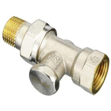 Danfoss RLV-S voetventiel 1/2 recht, Doe-het-zelf en Verbouw, Verwarming en Radiatoren, Verzenden, Nieuw