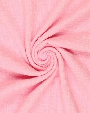 Hydrofiel Katoen Linnenstructuur Licht Roze, Nieuw, Roze