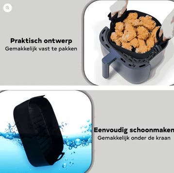 Airfryer siliconen bakje met Wanten set, Ophalen of Verzenden, Zo goed als nieuw, Hi Nature