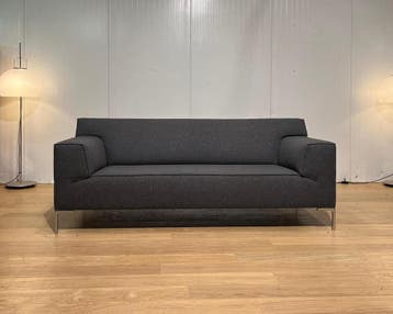Design on Stock 2.5-Zits Bank Ploegwol Nieuwstaat, Design Bank Bankstel Zetel 2.5-Zits Design on Stock, Tweepersoons, 75 tot 100 cm