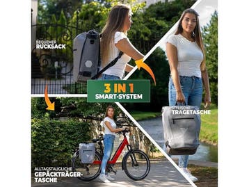 MiVelo Fietstas - 3-in-1 Rugzak & Schoudertas - Waterdicht -, Fietsen en Brommers, Verzenden, Nieuw, MIVELO