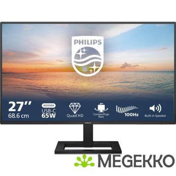 Philips 1000 series 27E1N1600AE/00 27  Quad HD 100Hz USB-C, Verzenden, Nieuw, Philips