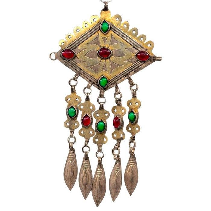 Zilver - Hanger - Antieke Turkmen, Antiek en Kunst, Kunst | Niet-Westerse kunst