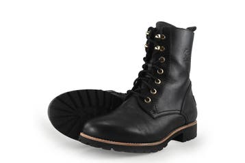 Panama Jack Veterboots in maat 38 Zwart, Verzenden, Zwart, Overige typen, Zo goed als nieuw