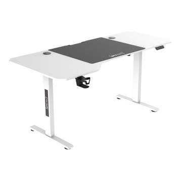 Game bureau Stryn zit sta elektrisch 160x60/75x72-117 cm wit, Verzenden, Nieuw