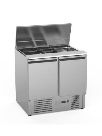 Saladette - 2-Deurs - 240 Liter - RVS - 230V - H 87.5 x B 90, Verzenden, Nieuw in verpakking