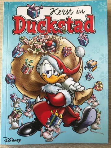 Kerst in Duckstad Donald Duck stripboek in klein formaat, Boeken, Verzenden, Gelezen, Disney