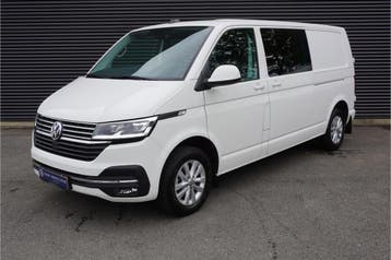 Volkswagen Transporter 150 PK Automaat Dubbele Cabine 2x sch, Automaat, Stof, Gebruikt, Euro 6