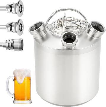 Bierreinigingsvat 10L RVS | Retourdeal 43% Korting, Ophalen of Verzenden, Nieuw in verpakking, Reinigen