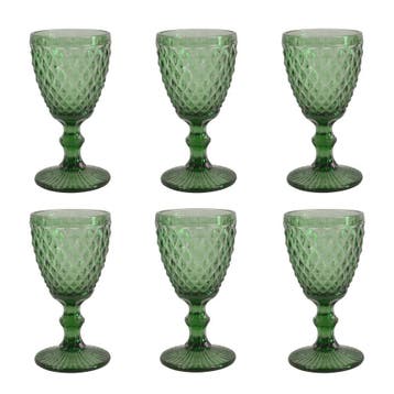Médard de Noblat Diamond Wijnglas 20 cl Groen — nieuw, Verzamelen, Glas en Borrelglaasjes, Nieuw