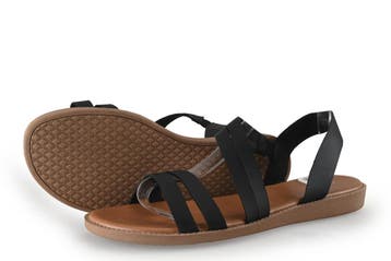Graceland Sandalen in maat 43 Zwart, Verzenden, Zwart, Sandalen of Muiltjes, Zo goed als nieuw